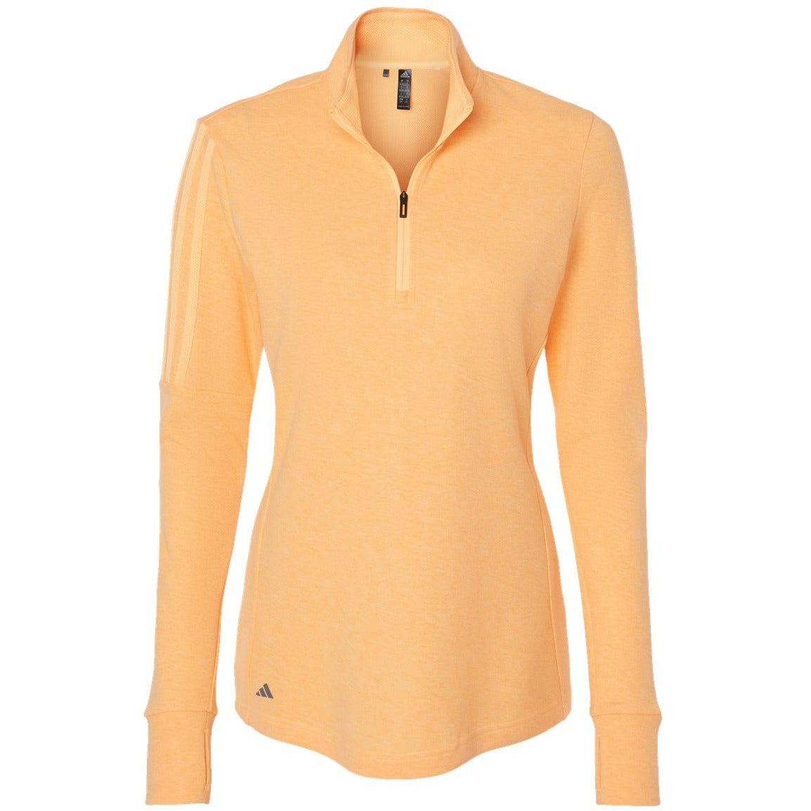 Adidas Women's 3-Stripes Quarter-Zip Sweater