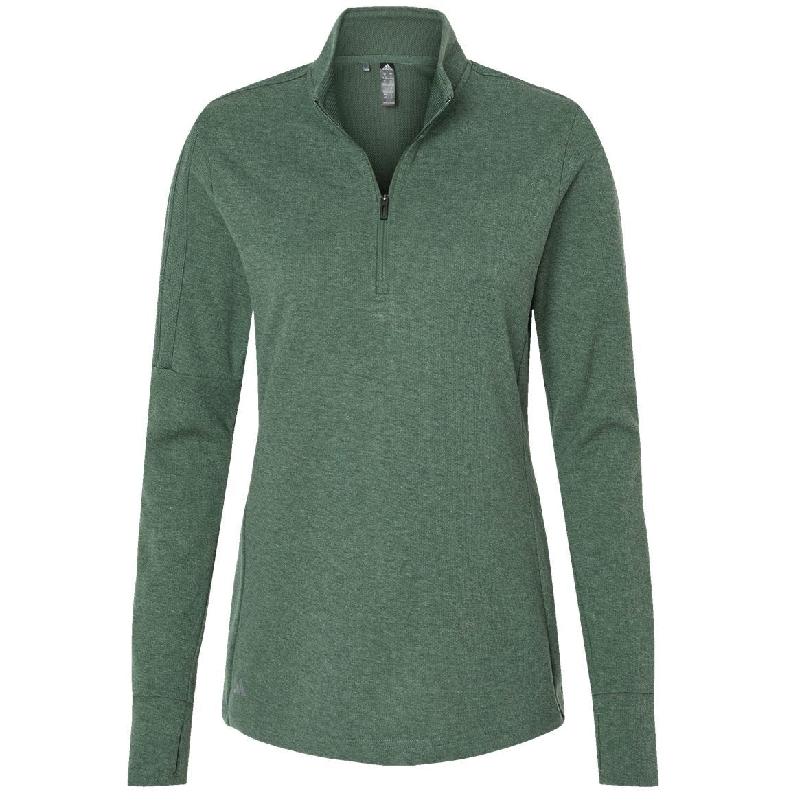 Adidas Women's 3-Stripes Quarter-Zip Sweater