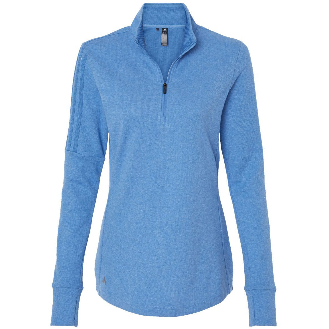 Adidas Women's 3-Stripes Quarter-Zip Sweater