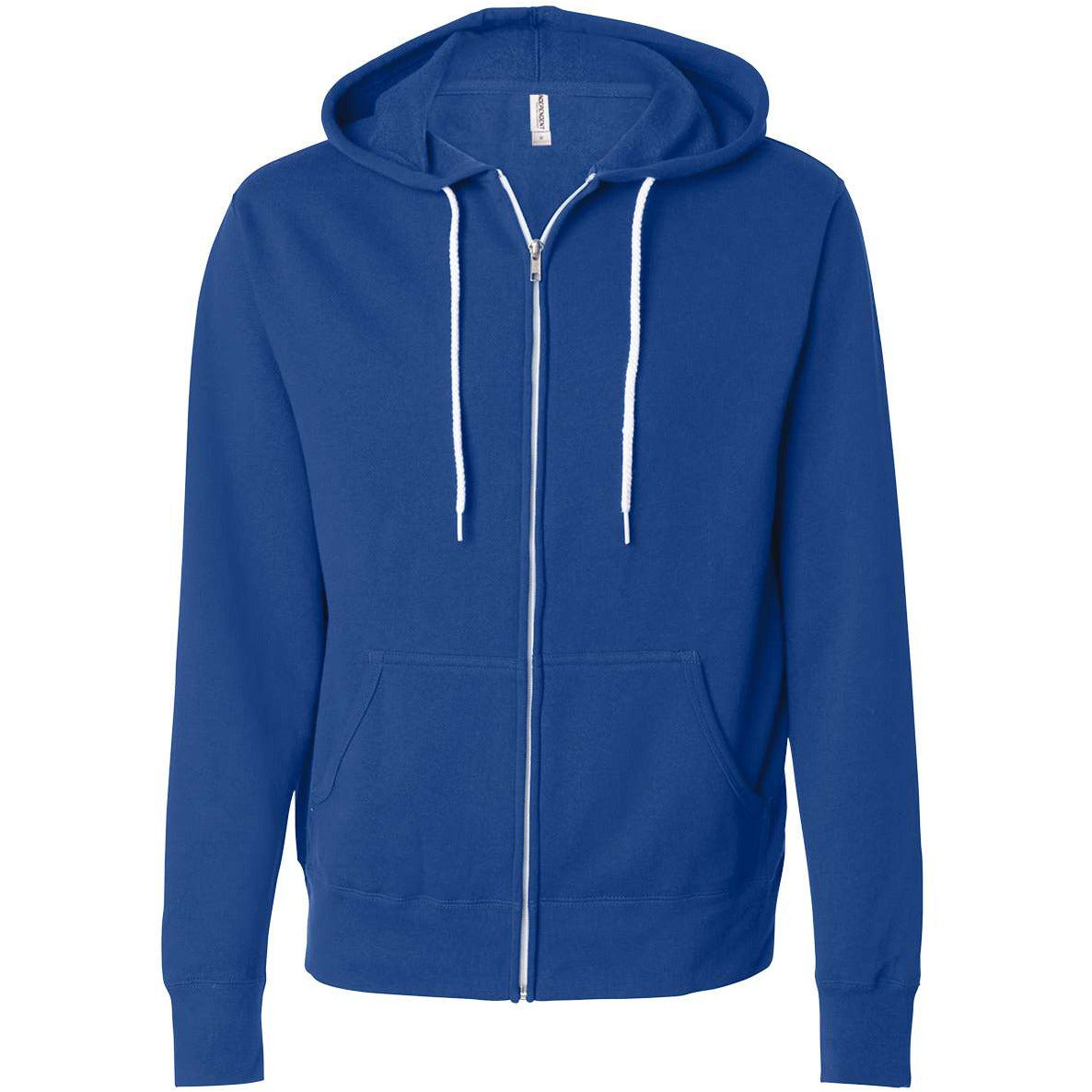 Lightweight Full-Zip Hooded Sweatshirt