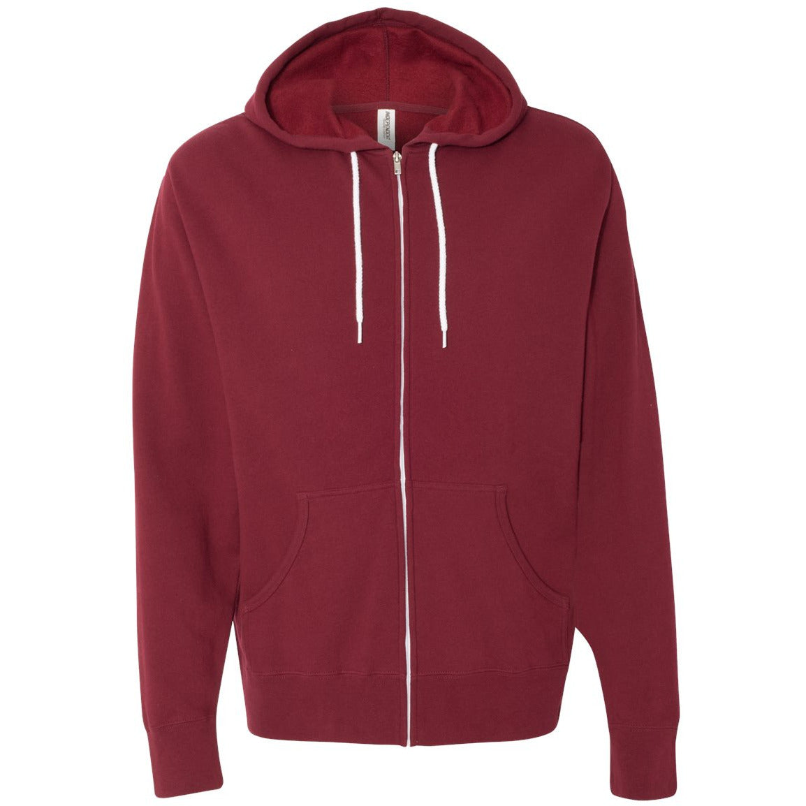 Lightweight Full-Zip Hooded Sweatshirt
