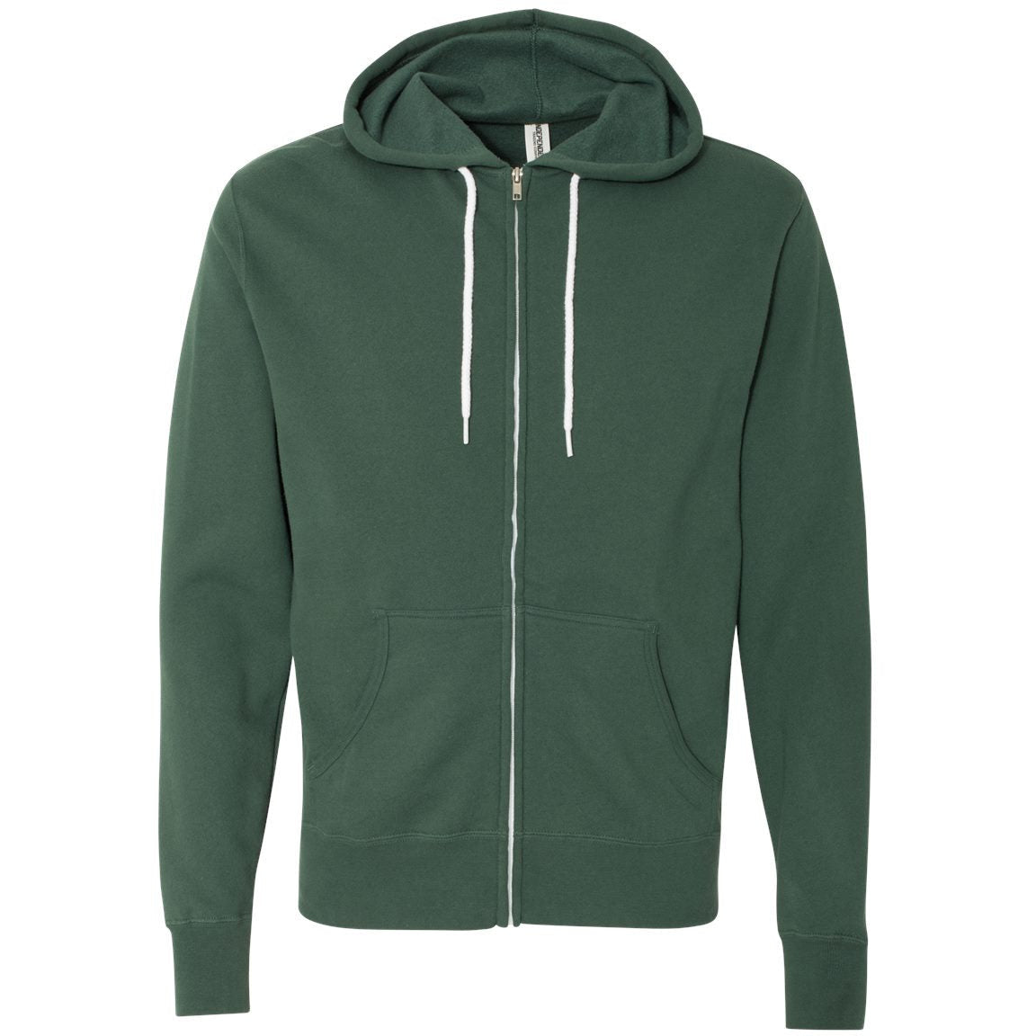 Lightweight Full-Zip Hooded Sweatshirt