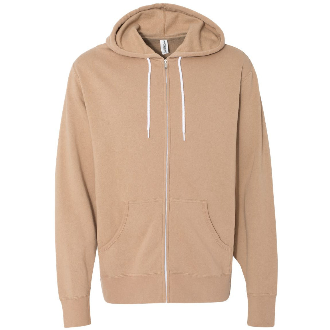 Lightweight Full-Zip Hooded Sweatshirt
