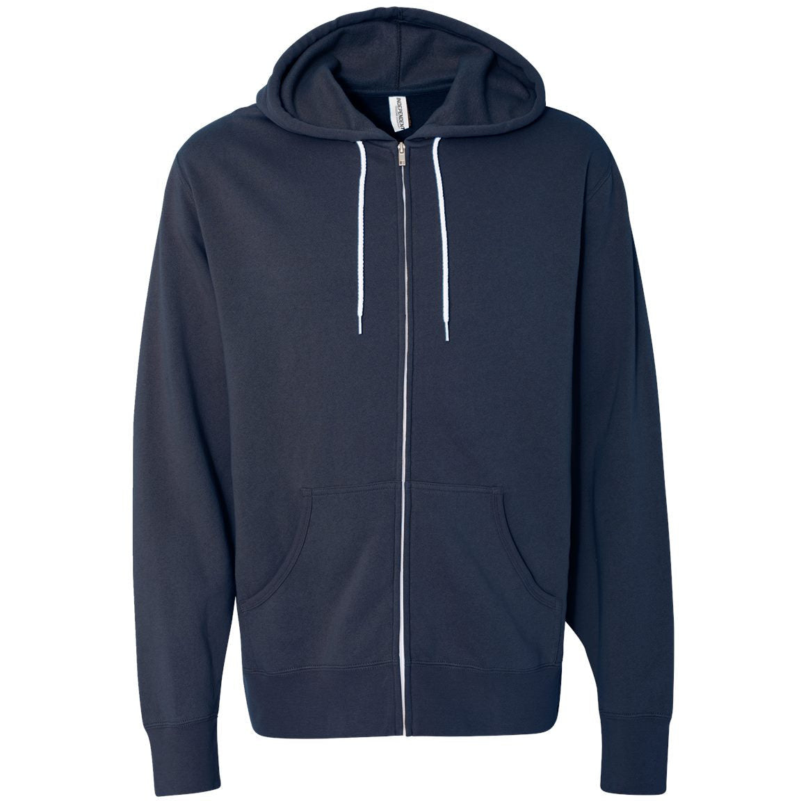 Lightweight Full-Zip Hooded Sweatshirt