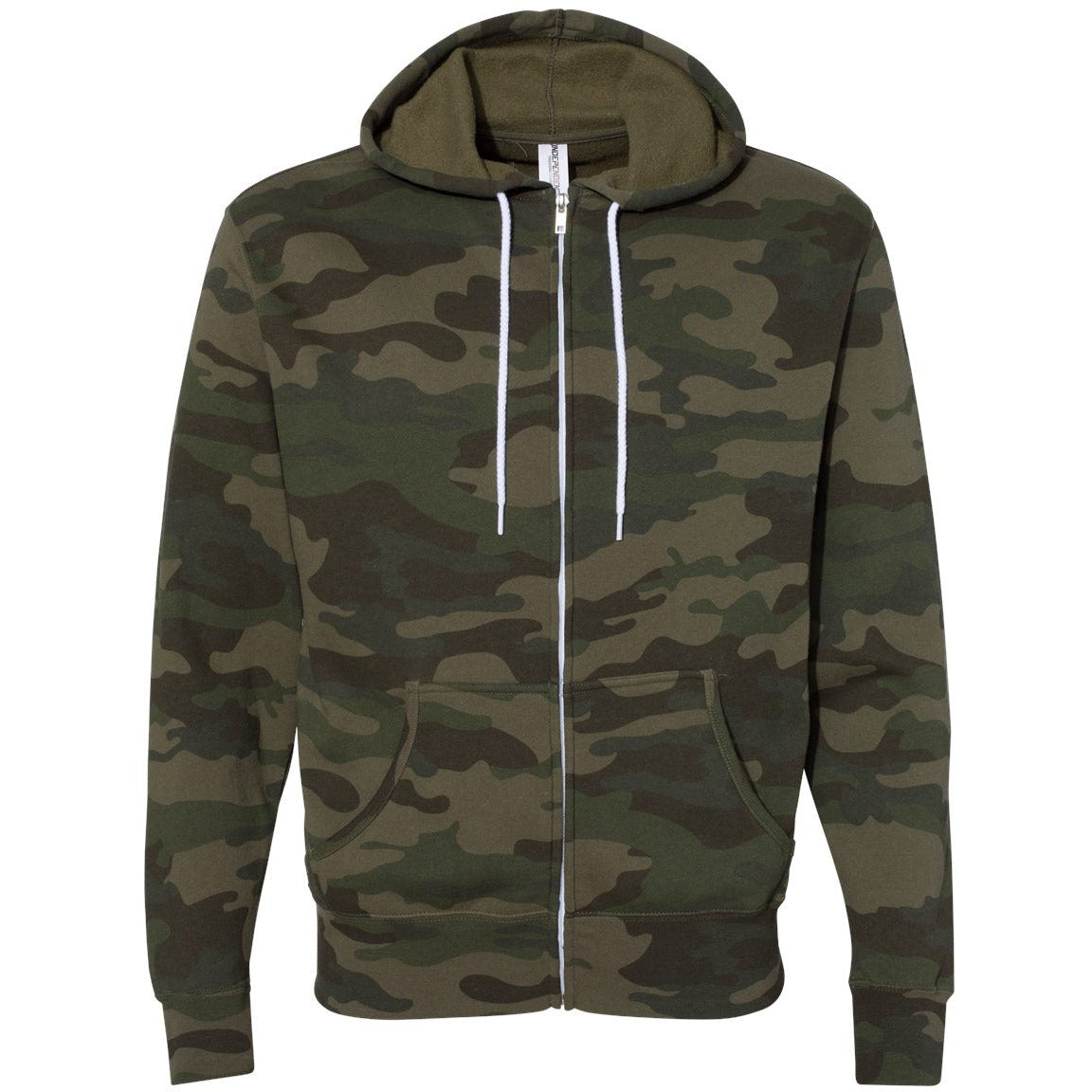 Lightweight Full-Zip Hooded Sweatshirt