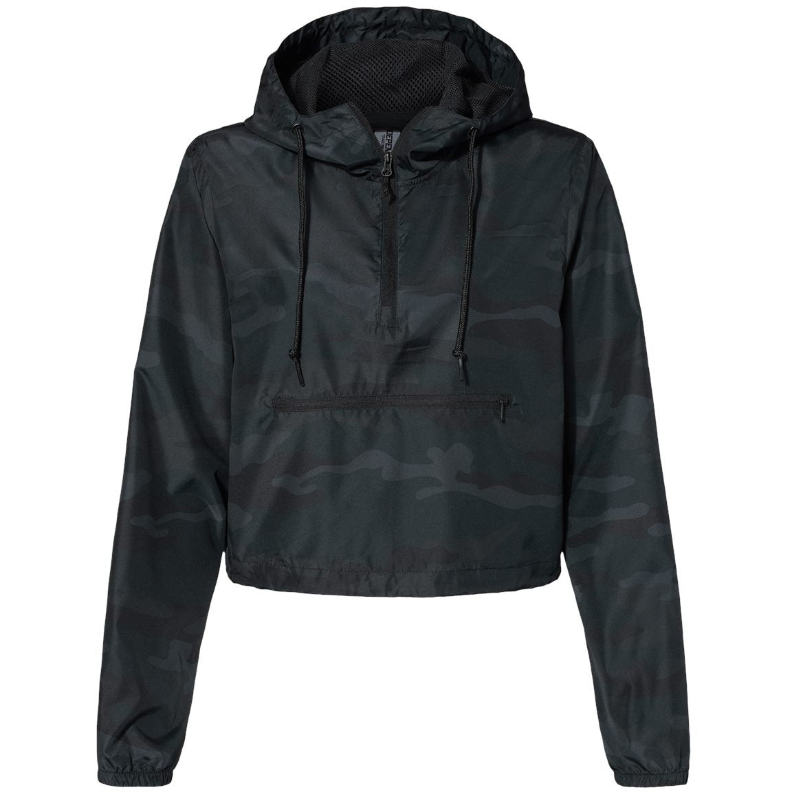 Women's Lightweight Quarter-Zip Pullover Crop Windbreaker