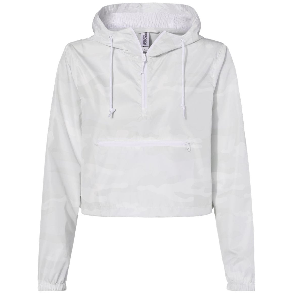 Women's Lightweight Quarter-Zip Pullover Crop Windbreaker